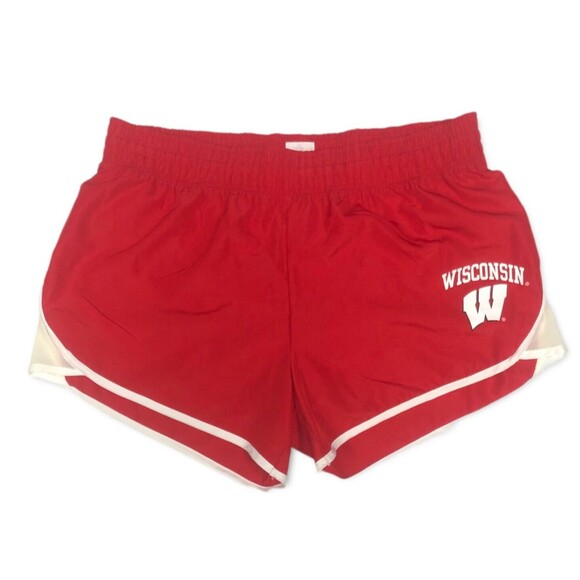 Rivalry Threads Wisconsin Badgers NCAA Women's Track Shorts L 12/14 - Picture 1 of 2